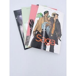 Saga Volumes 1-4 Trade Paperback Lot Brian K Vaughan Fiona Staples Image Comics
